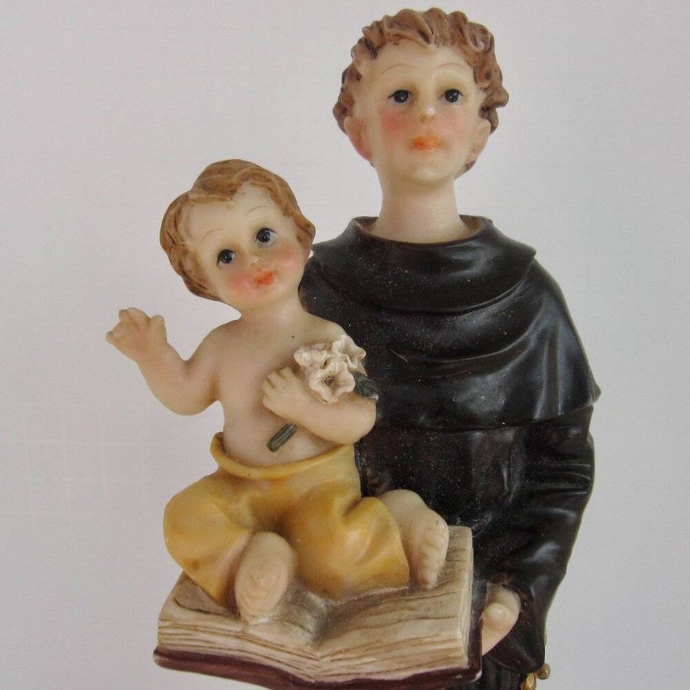 Anthony of Padua Catholic Saint Resin Figurine Patron of Lost Things & People